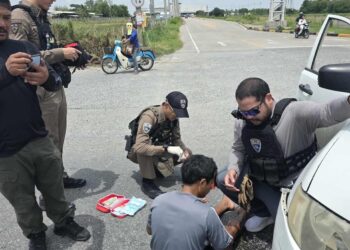 เจ้าหน้าที่ตำรวจ กองสืบสวน ตม.3 หัวใจจิตอาสา! รีบช่วยประชาชนเจ็บจากอุบัติเหตุ