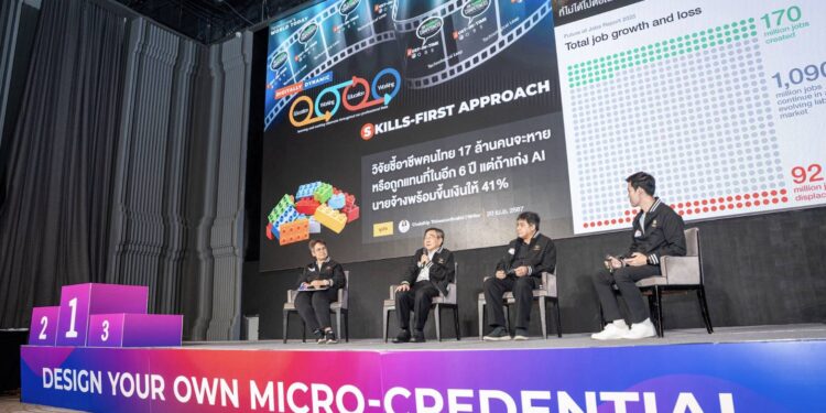 4LifelongLearning มจธ. จับมือ สป.อว. จัดงาน Micro-Credential Day 2025ร่วมพัฒนา Micro-Credential กับคณาจารย์ 24 มหาวิทยาลัยทั่วประเทศ