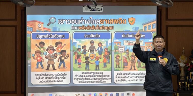 “รองจ๋อ” บุกโรงเรียน ปั้น “นักสืบจิ๋ว” รุ่น 1 งัดกิจกรรม “เฟ้นหา…ทายาทนักสืบ” สร้างเกราะป้องกันยาเสพติด-อาชญากรรมไซเบอร์