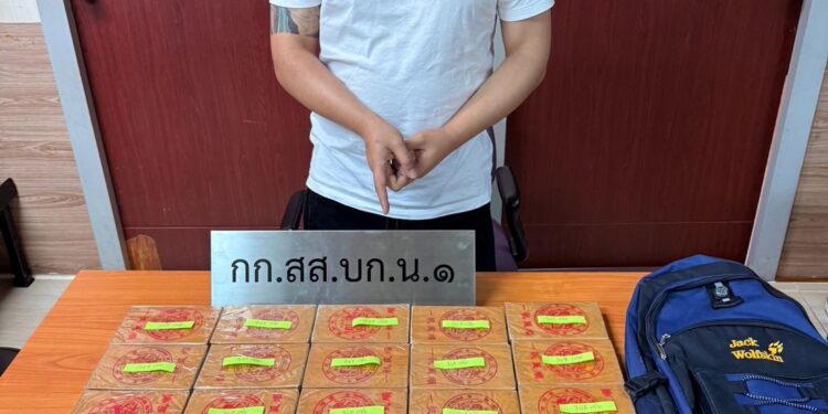 สืบสวนนครบาล 1 รวบนักท่องเที่ยวมาเลฯ ลักลอบเข้าเมืองค้าเฮโรอีนให้คนผิวสีส่งออกนอกประเทศ