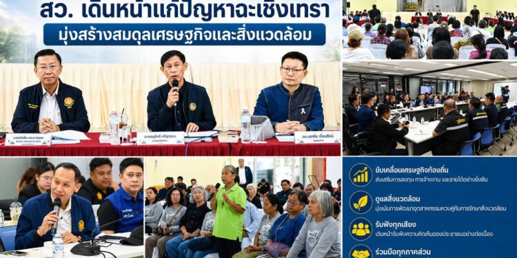 คณะกรรมการขับเคลื่อนโครงการสมาชิกวุฒิสภาพบประชาชนกลุ่มภาคตะวันออก ลงพื้นที่ติดตามปัญหาความเดือดร้อนของประชาชนในพื้นที่อำเภอพนมสารคาม–บางคล้า เร่งผลักดันการแก้ไขปัญหาสิ่งแวดล้อมและยกระดับคุณภาพชีวิตประชาชนอย่างเป็นรูปธรรม