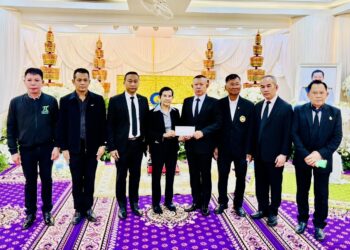 รองนายกสมาคมตำรวจ นำทัพข้าราชการและคนดัง ร่วมพิธีบำเพ็ญกุศล ‘พ.ต.อ.ธงชัย เย็นประเสริฐ’ นายก อบจ.นนทบุรี