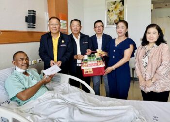 นายกสมาคมตำรวจ เยี่ยม “หมวดประสาร” ถูกต่างชาติปาดคอ ชื่นชมฮีโร่ผู้พิทักษ์สันติราษฎร์ จี้ทบทวนยุทธวิธีจับกุม ลดการสูญเสีย
